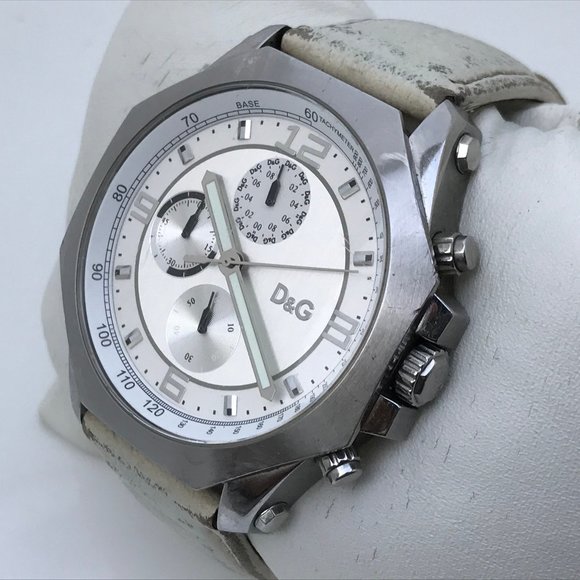 Dolce & Gabbana Other - Dolce & Gabbana Men Watch White Leather Band 5ATM